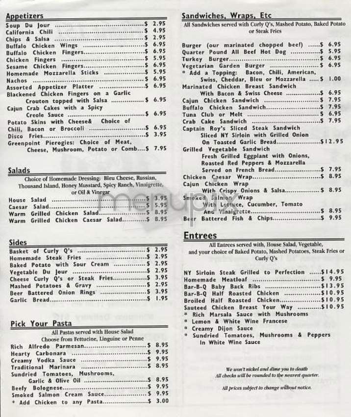 Menu page 2