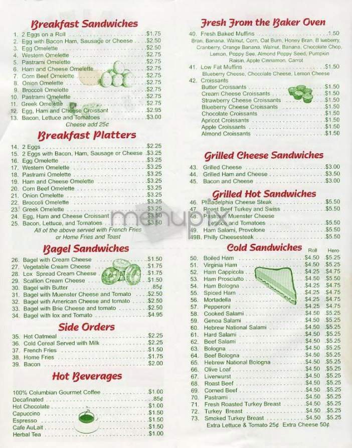Menu page 2