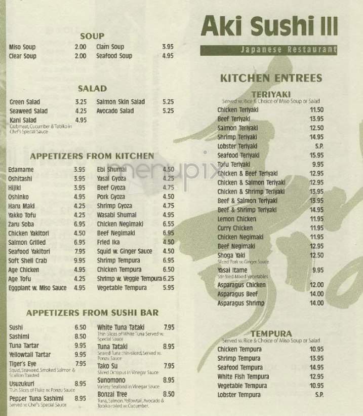 Menu page 2