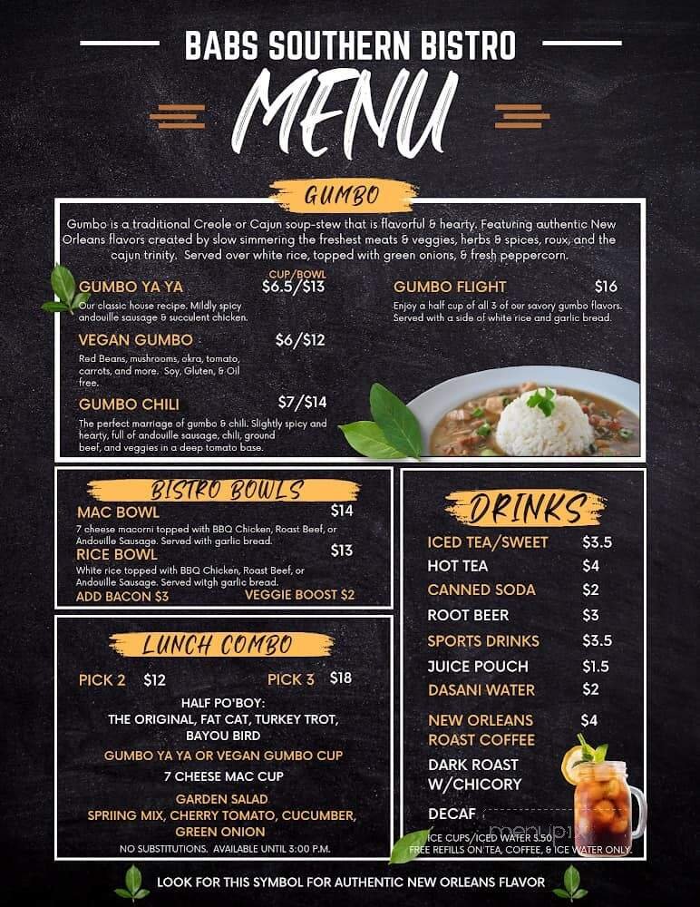 Menu page 1