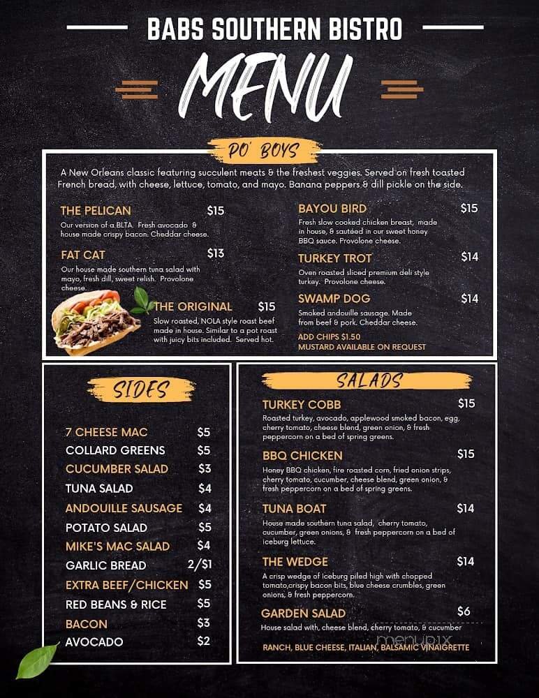 Menu page 2