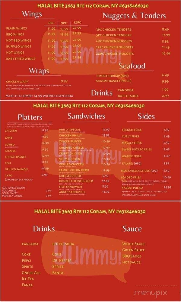 Menu page 1