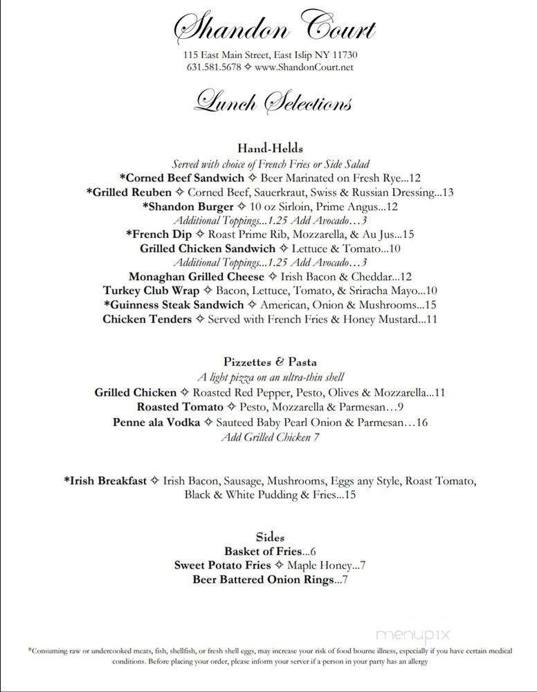 Menu page 2