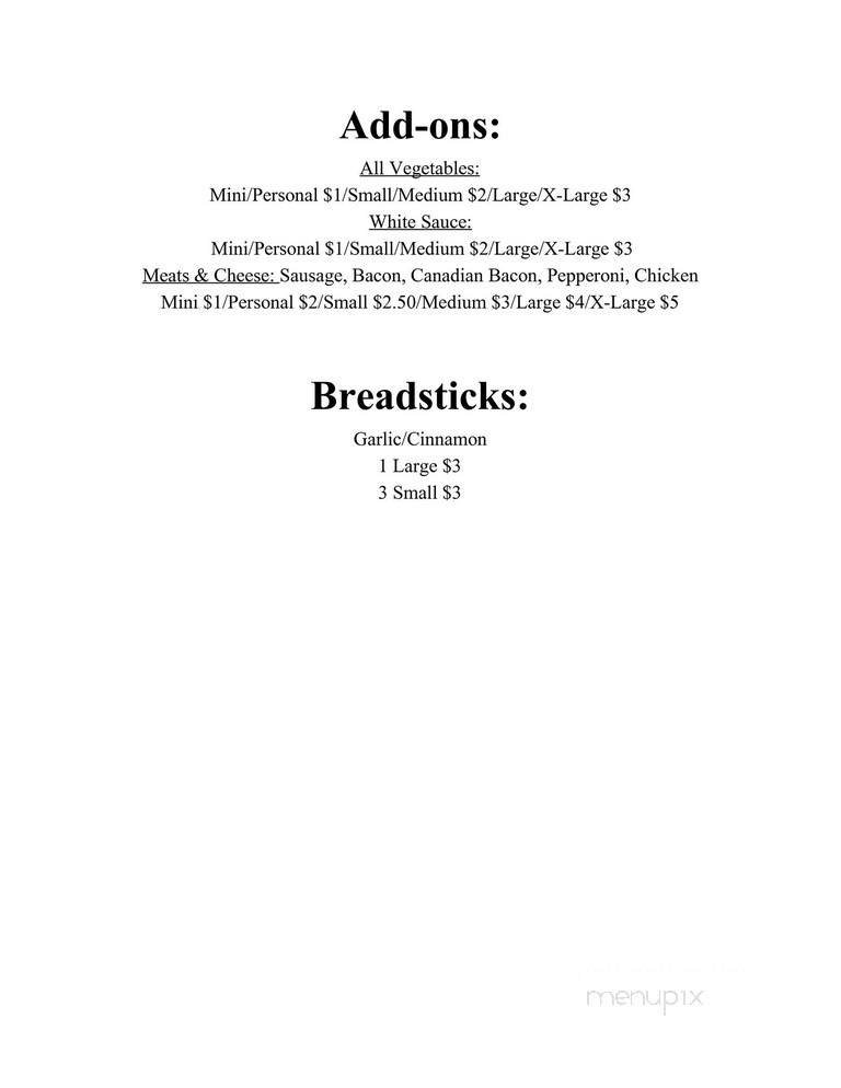 Menu page 2
