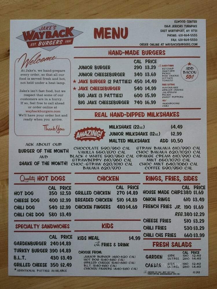Menu page 1