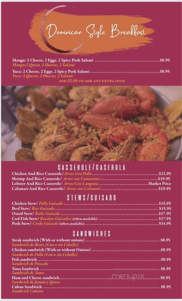 Menu page 2