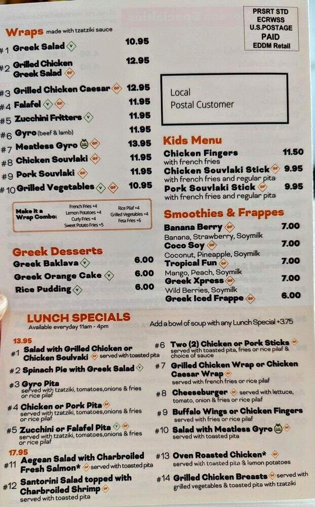 Menu page 2