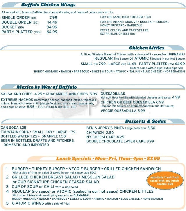 Menu page 2