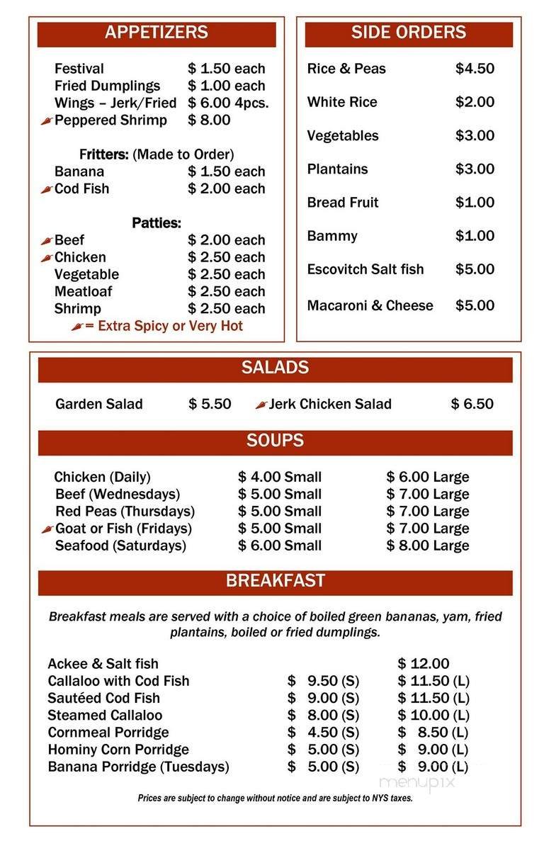 Menu page 2