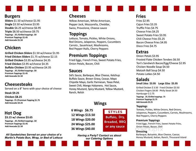 Menu page 2