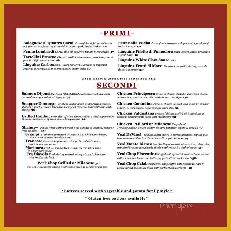 Menu page 1