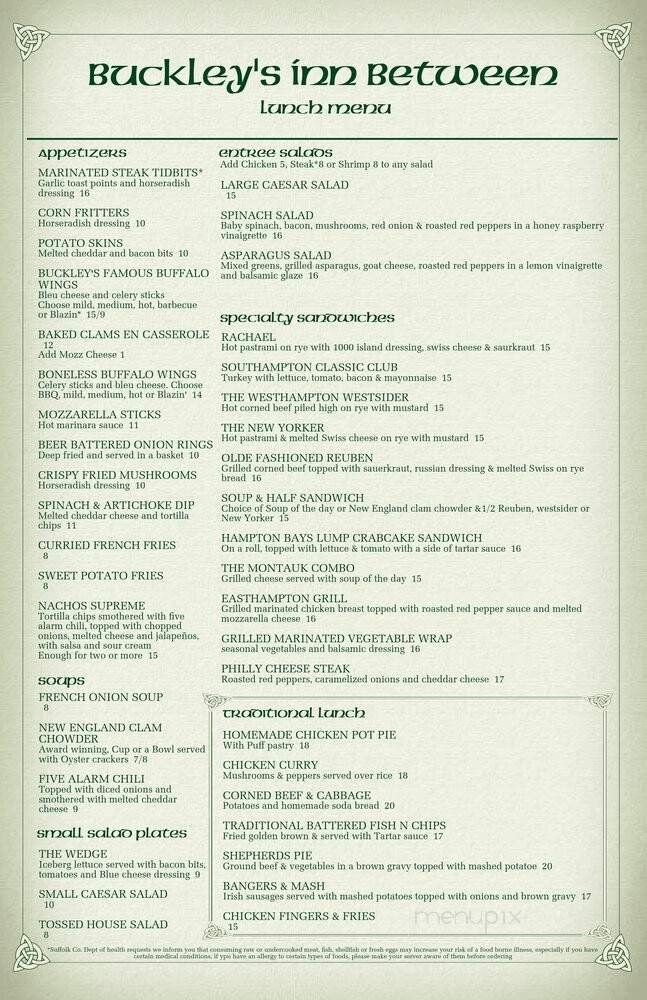 Menu page 2