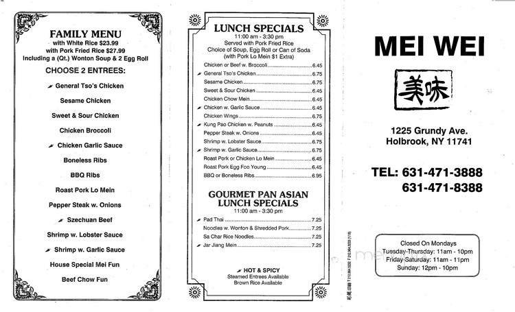 Menu page 2
