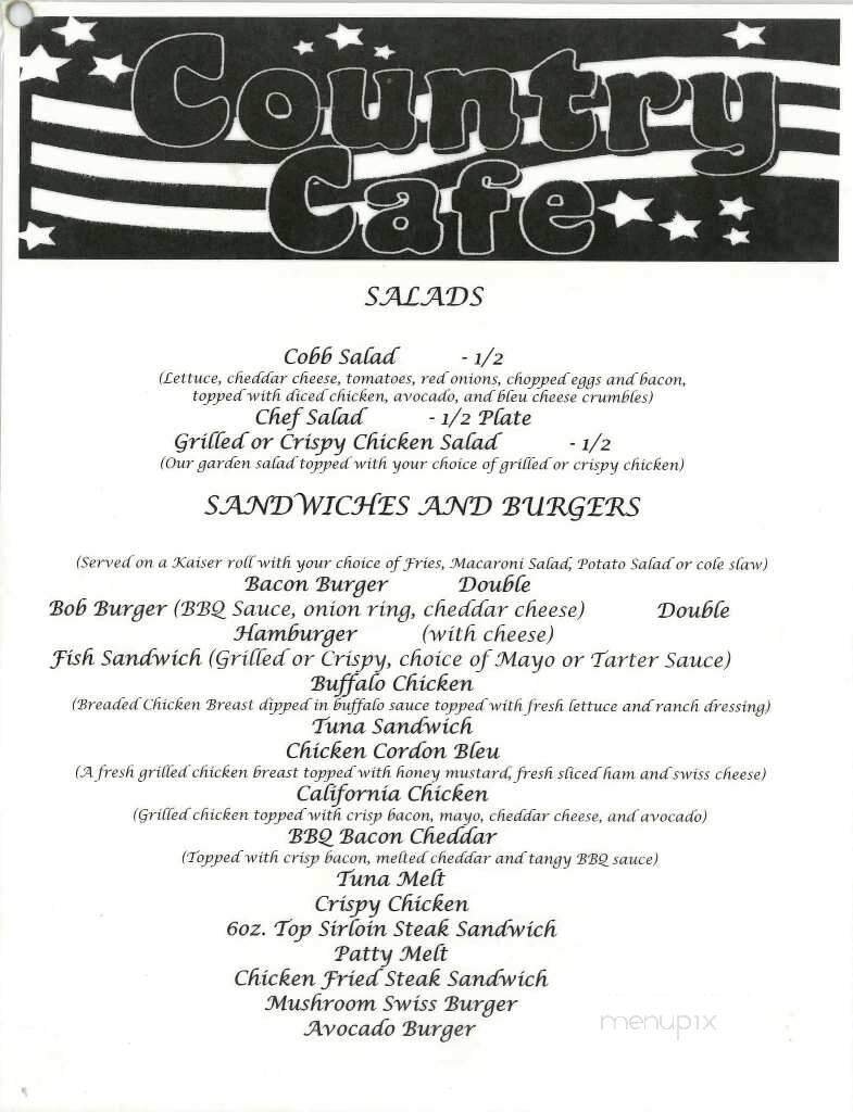 Menu page 1