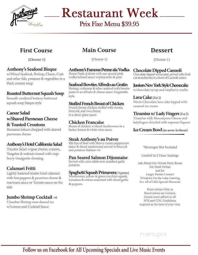 Menu page 1