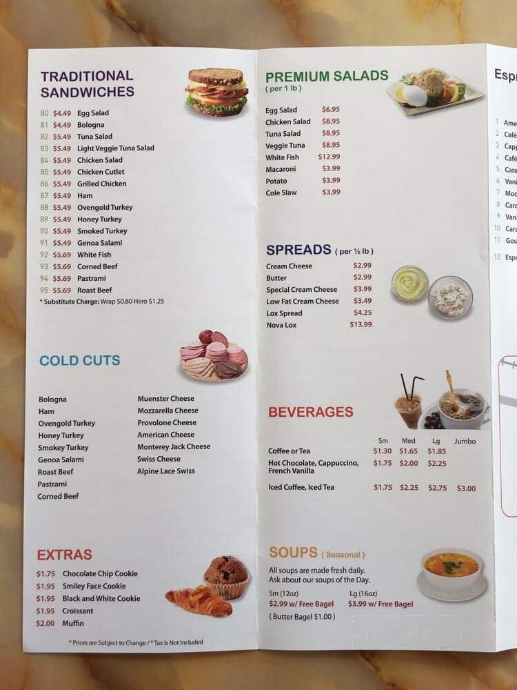 Menu page 1