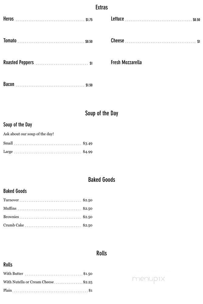 Menu page 1