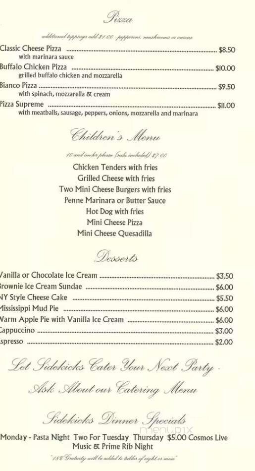 Menu page 2
