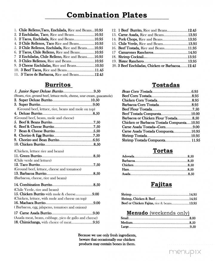 Menu page 2