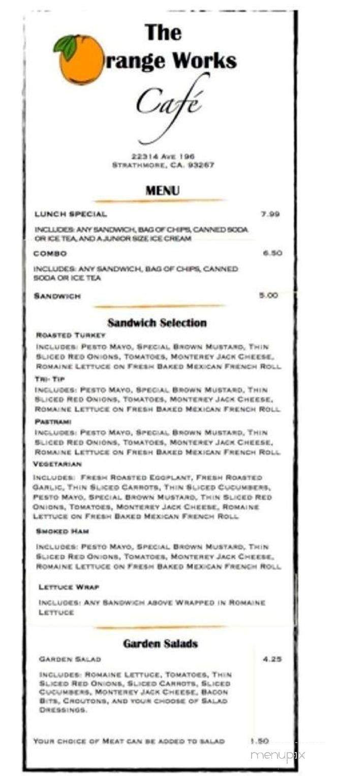 Menu page 1