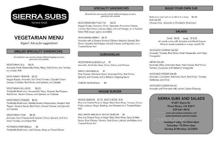 Menu page 2