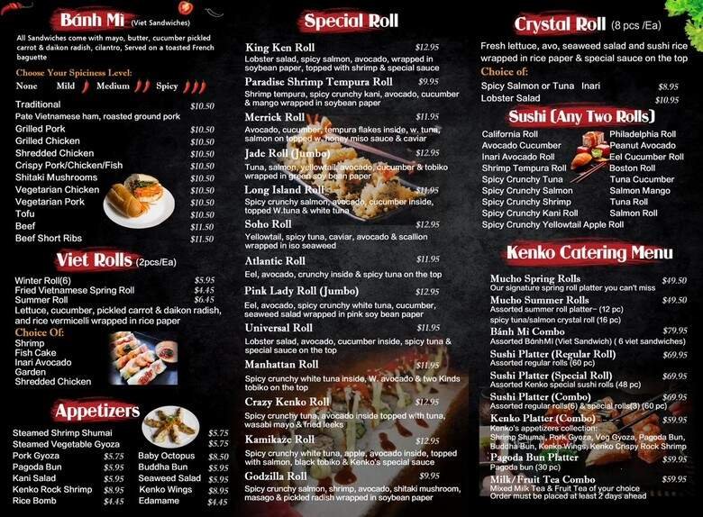 Menu page 2