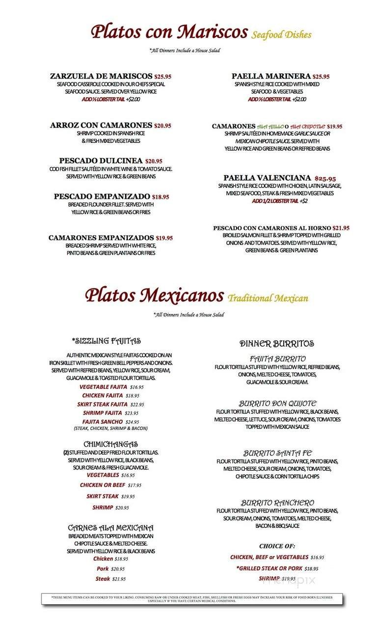 Menu page 2