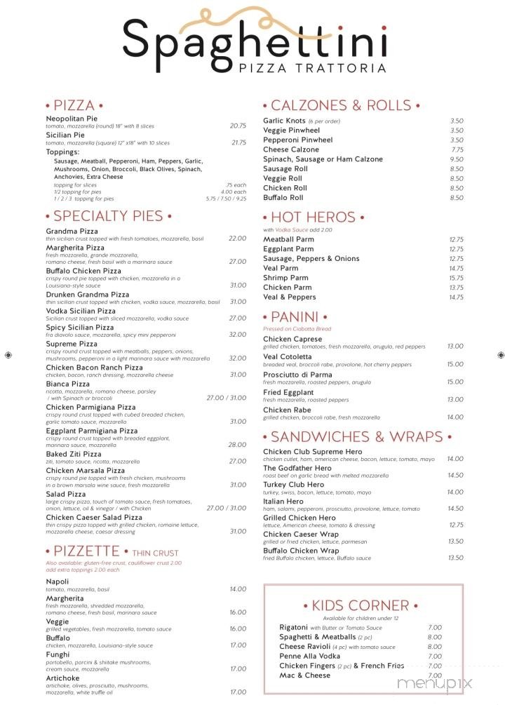 Menu page 1