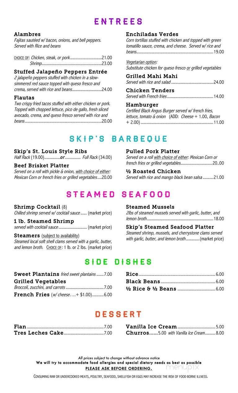 Menu page 2