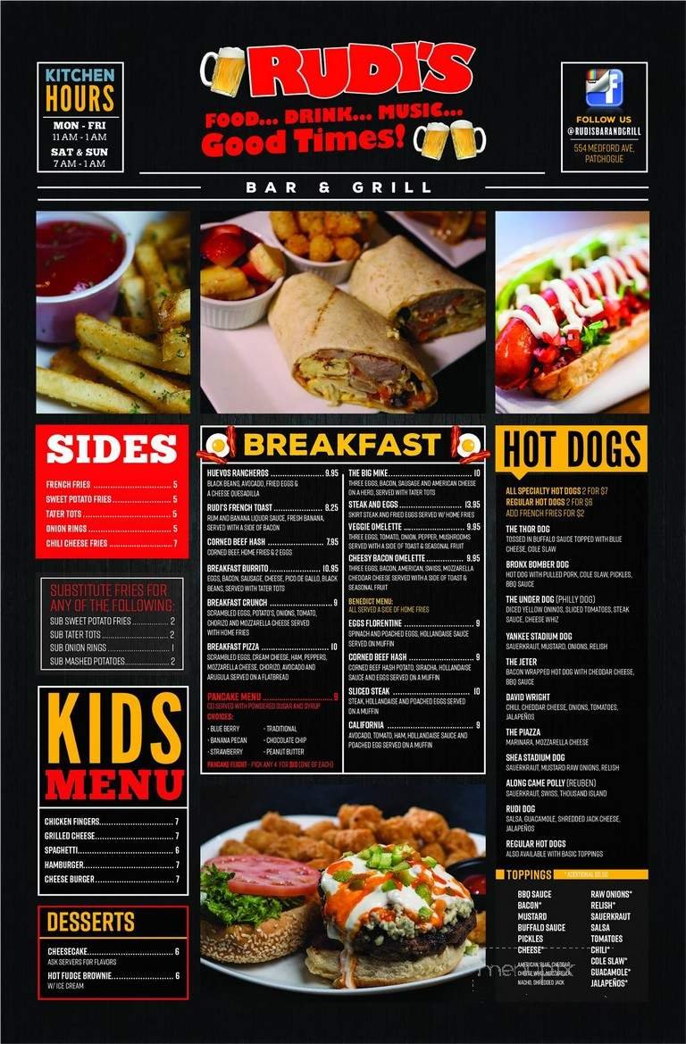 Menu page 1