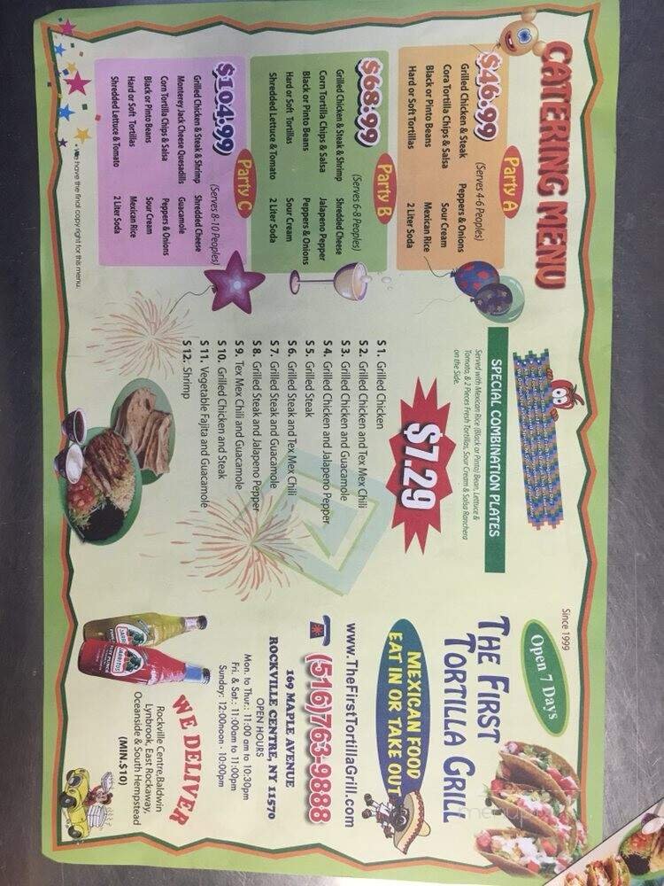 Menu page 1