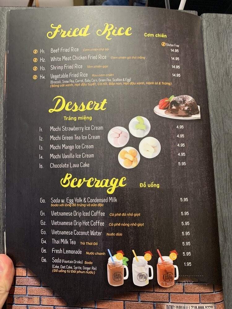 Menu page 1
