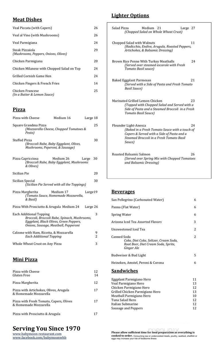 Menu page 2