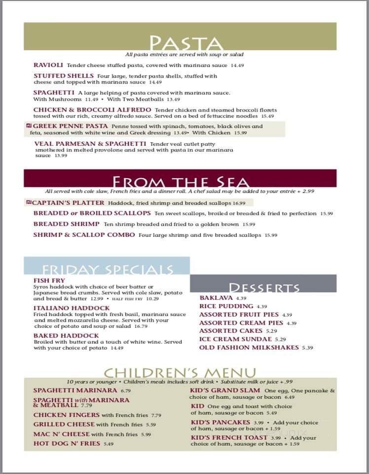 Menu page 2