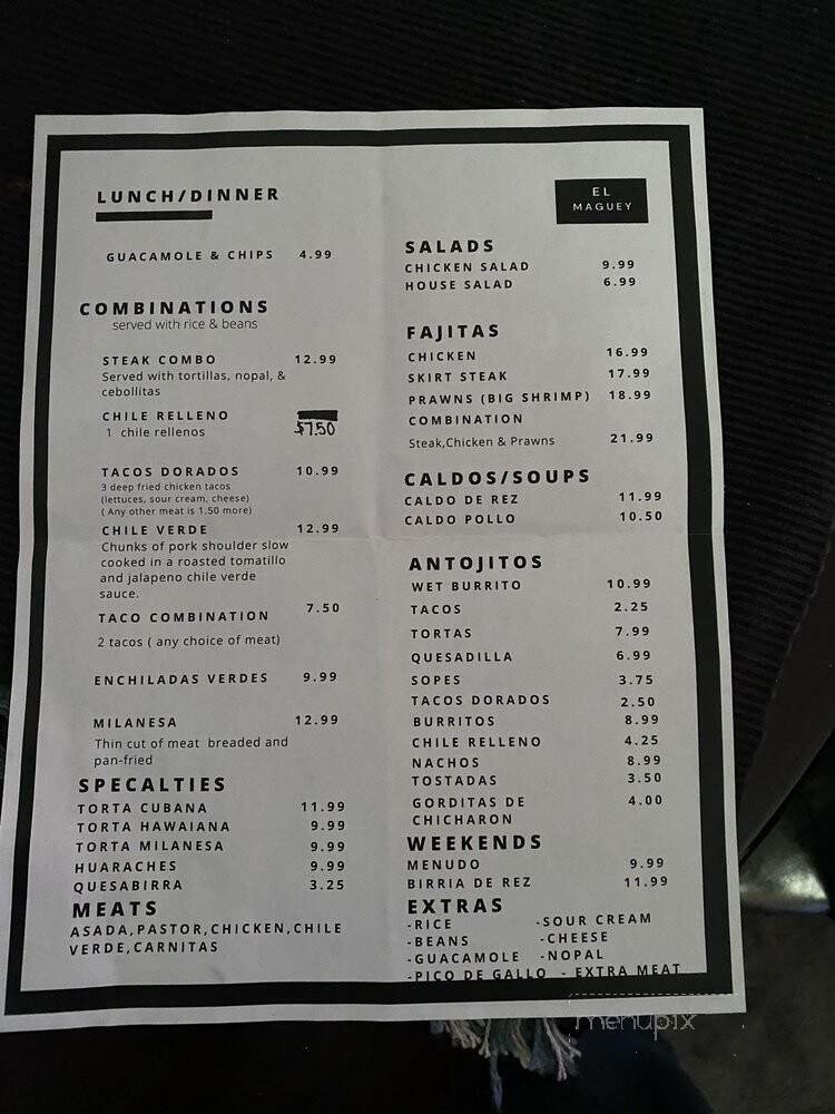 Menu page 2