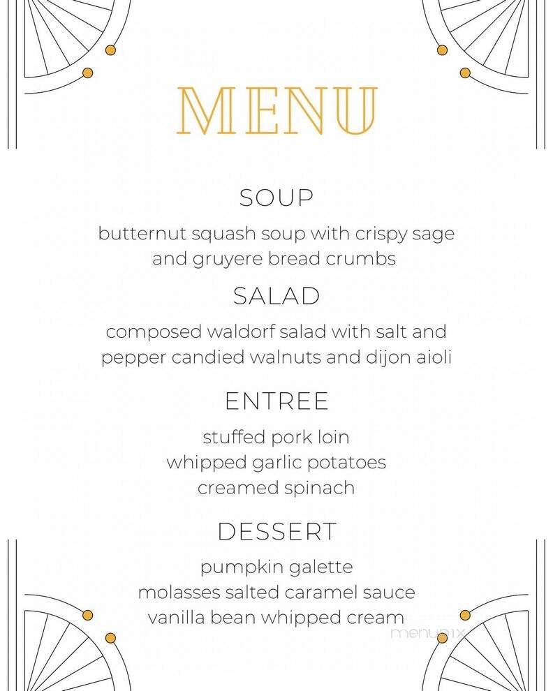 Menu page 1