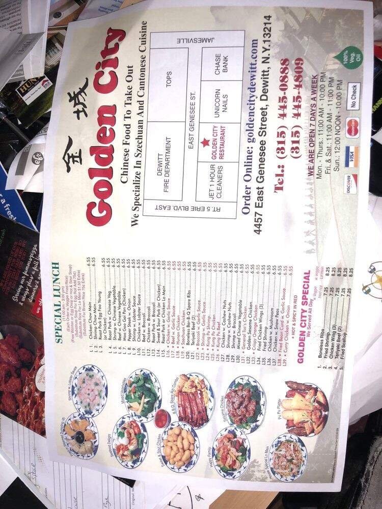 Menu page 1