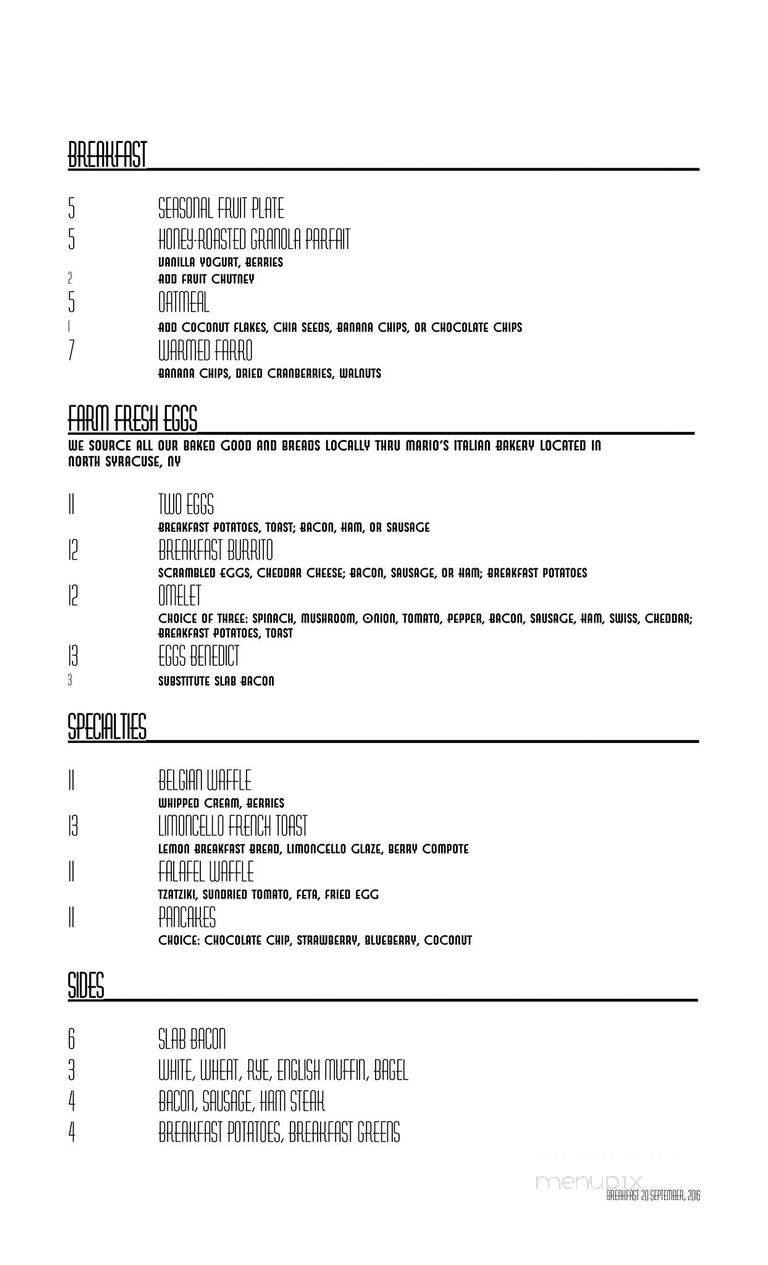 Menu page 1