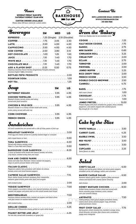 Menu page 1