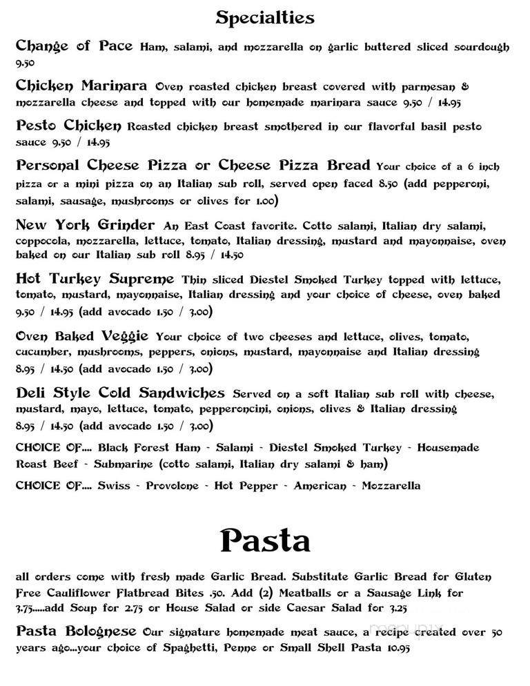Menu page 2
