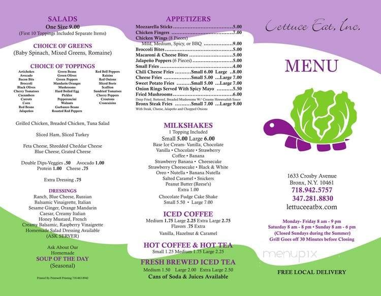 Menu page 1