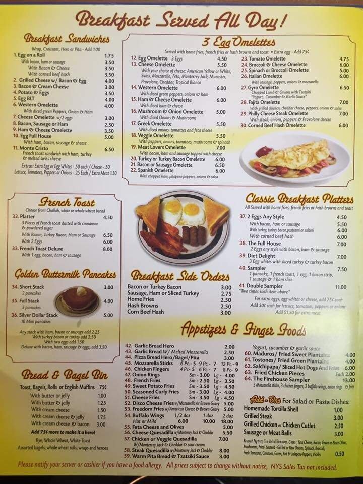 Menu page 1