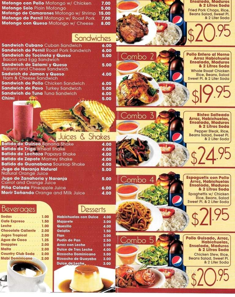 Menu page 2