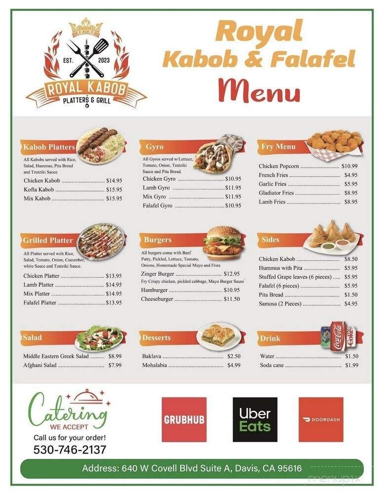 Menu page 1