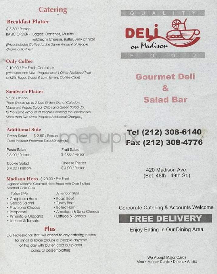 Menu page 1
