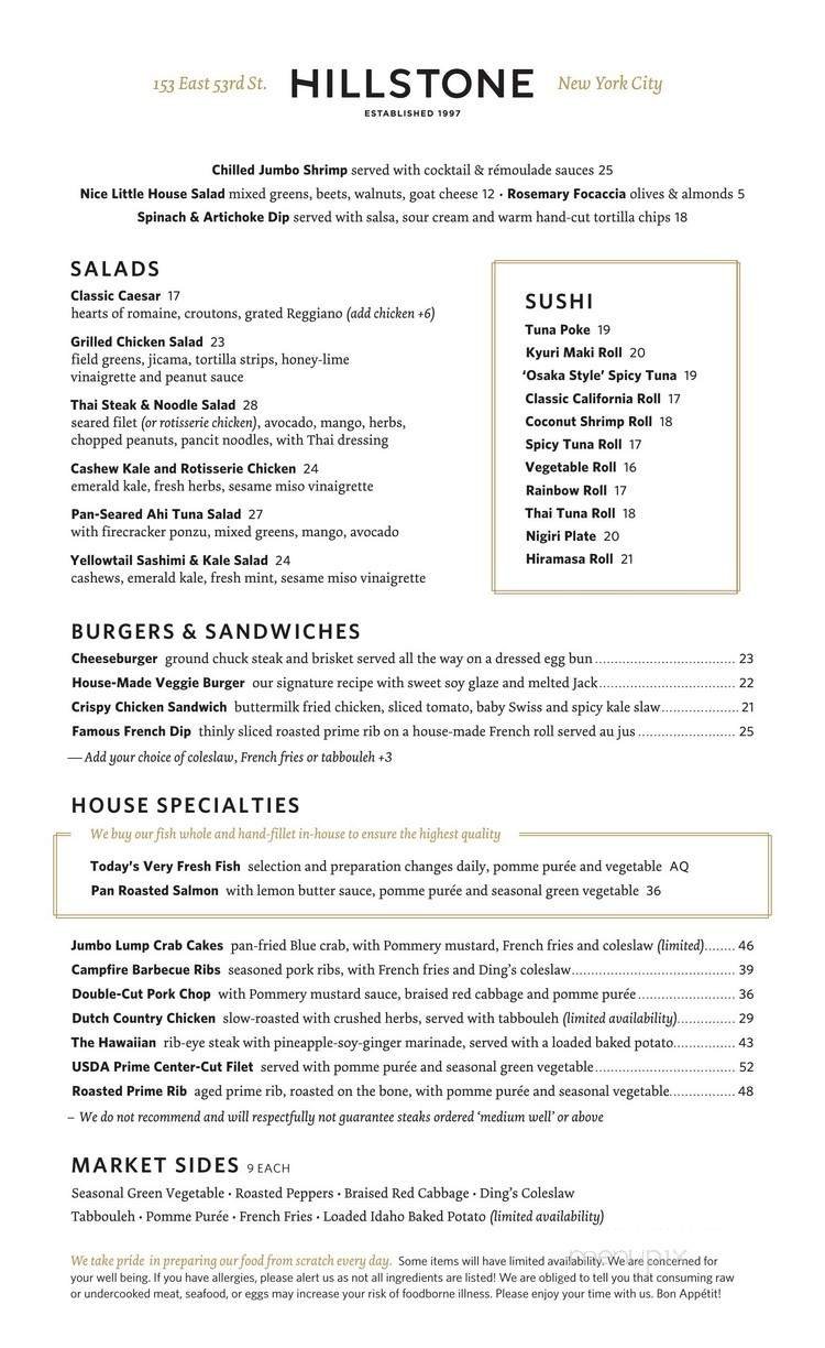 Menu page 1