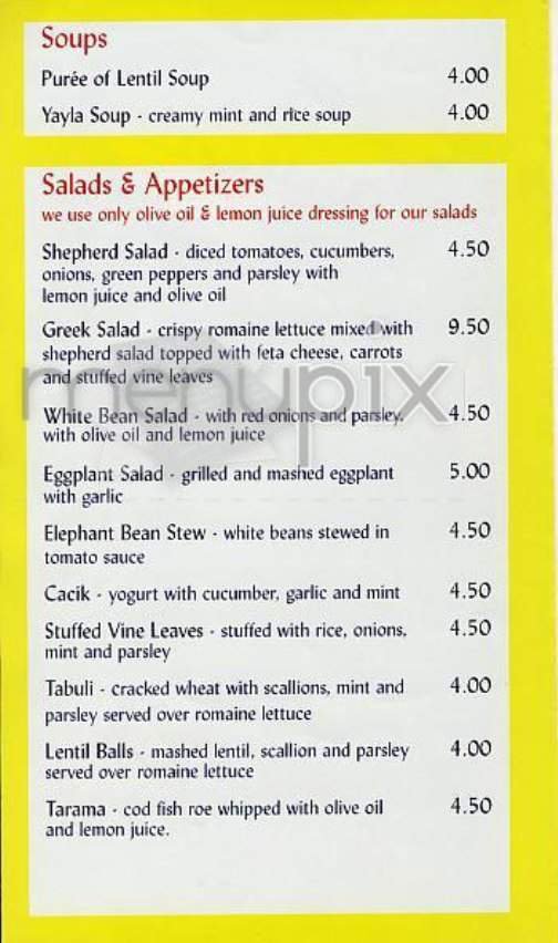 Menu page 2