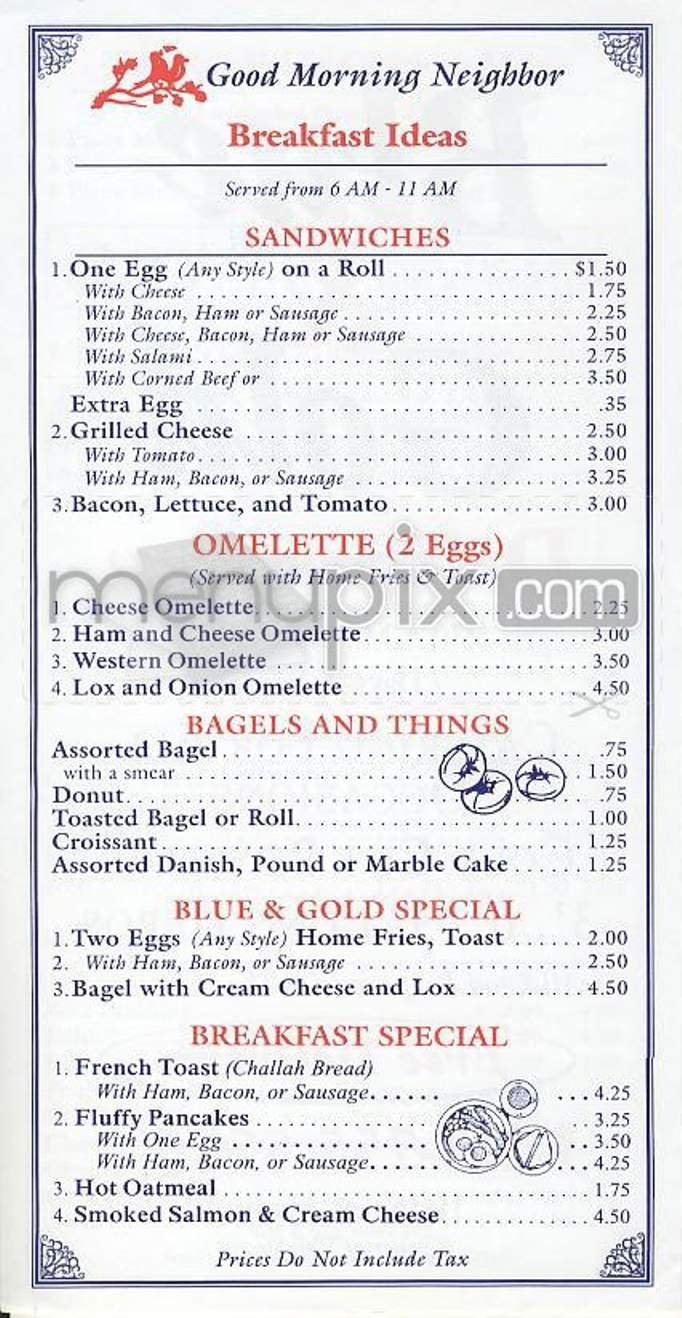 Menu page 2