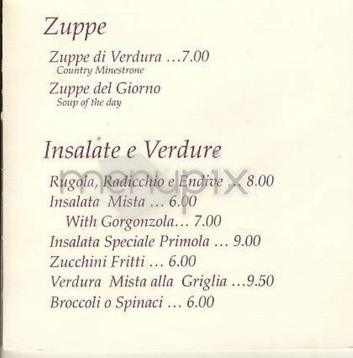 Menu page 1