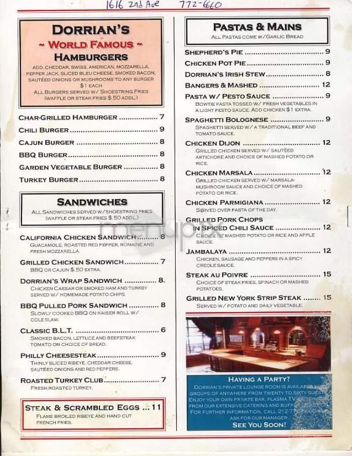 Menu page 1